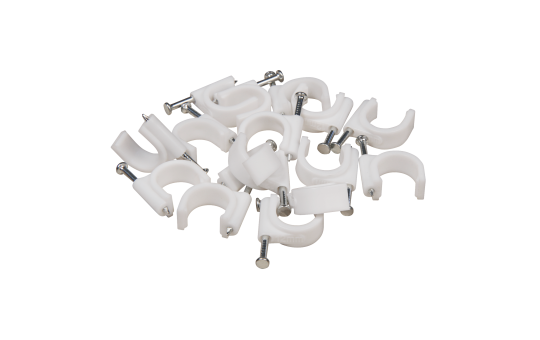 Kabelschelle McPower, 12mm, 100er-Pack, weiß