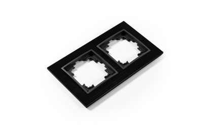 Rahmen McPower ''Flair'', 2-fach, schwarzes Aluminium