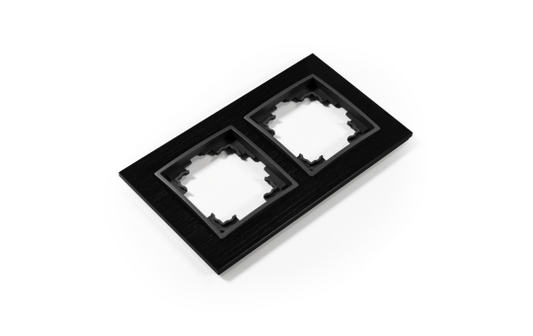 Rahmen McPower ''Flair'', 2-fach, schwarzes Aluminium