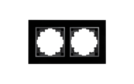 Rahmen McPower ''Flair'', 2-fach, schwarzes Aluminium