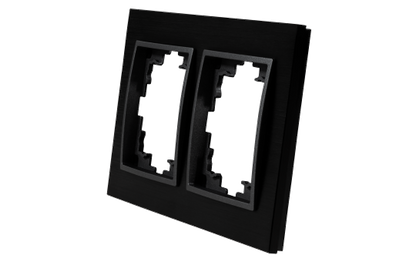 Rahmen McPower ''Flair'', 2-fach, schwarzes Aluminium