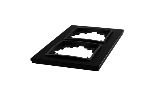 Rahmen McPower ''Flair'', 2-fach, schwarzes Aluminium