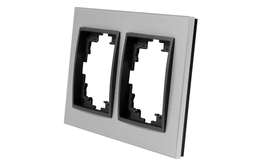 Rahmen McPower ''Flair'', 2-fach, silbernes Aluminium