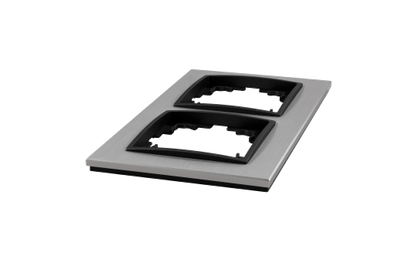 Rahmen McPower ''Flair'', 2-fach, silbernes Aluminium