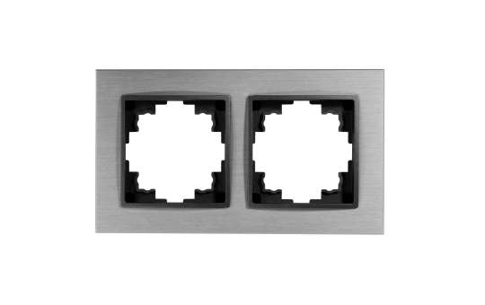 Rahmen McPower ''Flair'', 2-fach, silbernes Aluminium
