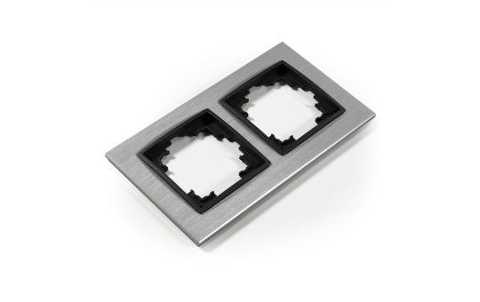 Rahmen McPower ''Flair'', 2-fach, silbernes Aluminium