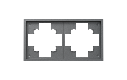 Schalter und Steckdosen Set McPower Shallow ''Multimedia'', 18-teilig, anthrazit