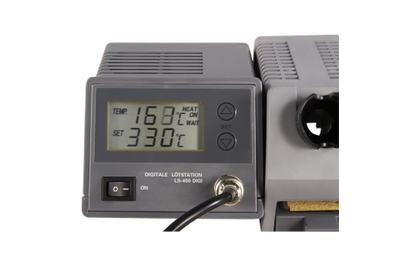 Digitale Lötstation McPower ''LS-450 digi'', 230V / 50 Hz, 48W-Lötkolben, grau