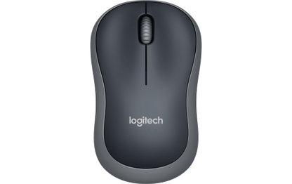 Maus Logitech ''M185'', 1000dpi, grau-schwarz, kabellos