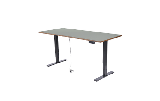 Schreibtisch imstande, Gestell business-b + Platte 180x80cm Ash