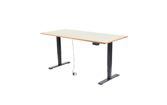 Schreibtisch Imstande, business-b + Tischplatte Sperrholz Platinweiß 180x80cm
