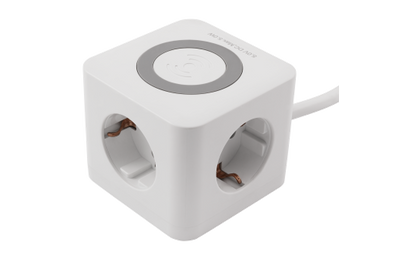 Tischsteckdose McPower ''BW-03'' 3x Steckdose, 2xUSB-A, 1xUSB-C, QI aufladen