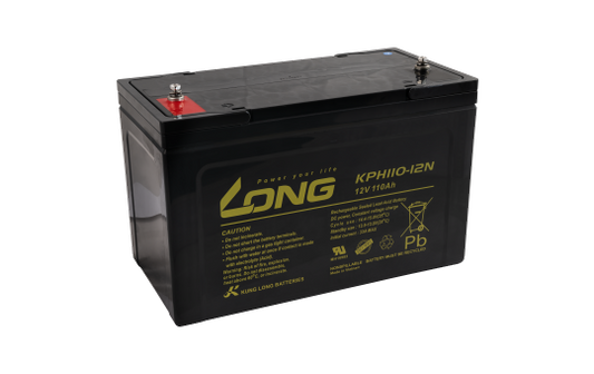 Bleiakku KUNG LONG ''KPH110-12N'', 12V/110 Ah,  338x227x170 mm, 32,5 kg