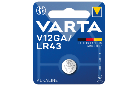 Batterie Alkaline, Knopfzelle, VARTA, V12GA, 1.5V, Electronics, Retail Blister