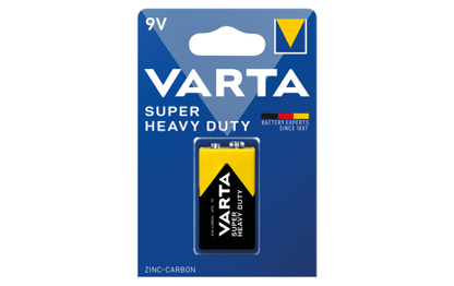 Batterie Zink-Kohle Block, VARTA, 3R12, 4.5V, Super Heavy Duty, Retail Blister