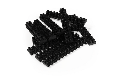 Lüsterklemme McPower, 12 Klemmen, 4,5mm², 5A, schwarz, 10er-Pack