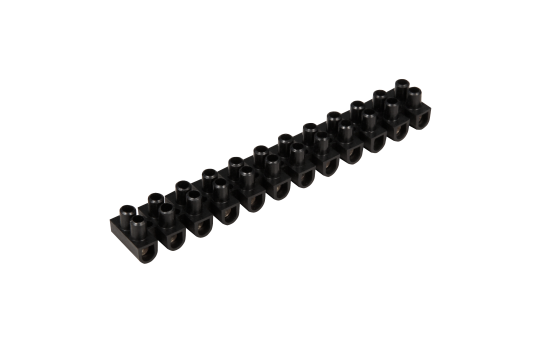 Lüsterklemme McPower, 12 Klemmen, 4,5mm², 5A, schwarz, 10er-Pack