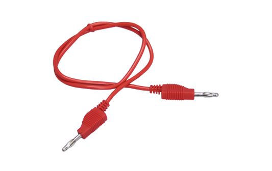 Messleitung McPower, 150cm, rot, 1mm², PVC, 2x 4mm Bananenstecker