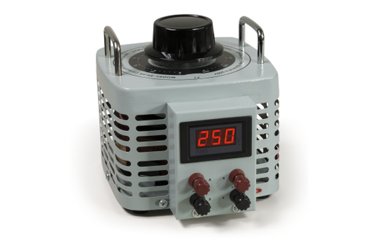 Ringkern-Stelltrafo McPower ''V-4000 LED'', 0-250 V, 4 A, 1.000 W, NICHT galvanisch getrennt