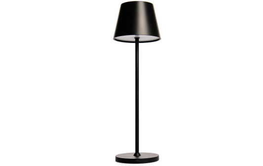 LED-Tischleuchte ROLF KERN „Club“ 38cm, schwarz, Akku, dimmbar