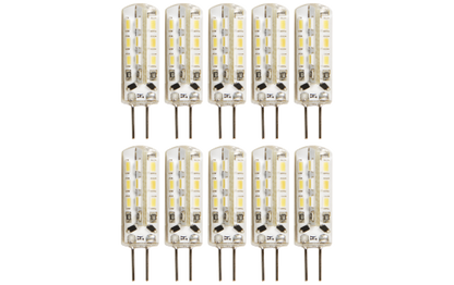 LED-Stiftsockellampe McShine ''Silicia'', G4, 1,5W, 120lm, warmweiß, 10er-Pack