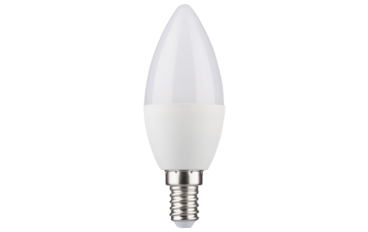 LED Kerzenlampe, E14, 5,5W, 470lm, 2700K, warmweiß, 3+1 Set