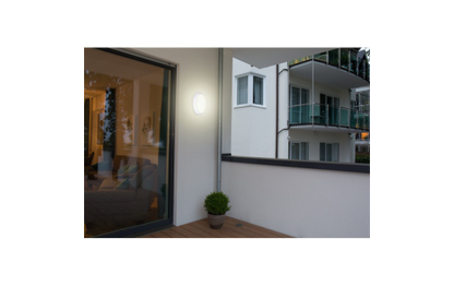 LED-Feuchtraumleuchte Rund IP54, 550lm, 4000K, 8W, 176x50mm, neutralweiß