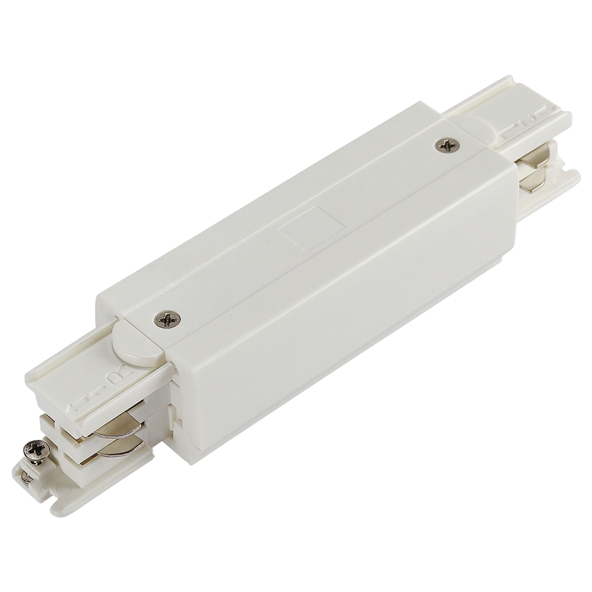 Mitteleinspeiser ''SPS2'' für 3-Phasen-Schienensystem, gerade, weiß