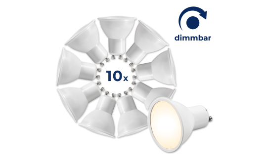 LED-Strahler McShine ''MS-60-10dimm'' 6W, 510lm, warmweiß, dimmbar, 10er-Pack