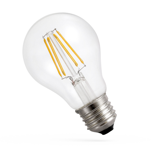 LED Filament Glühlampe, E27, 230V, 7W, 1800K - ultra warmweiß, klar