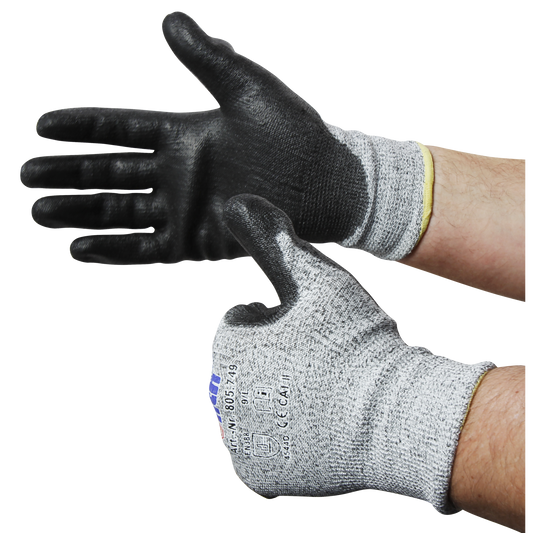 Schnittschutzhandschuhe, Größe 11/XXL, grau, HPPE-Trägermaterial
