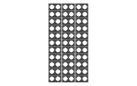 Rahmen McPower ''Flair'', 2-fach, anthrazit, 33er-Pack