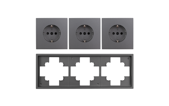 Steckdosen Set McPower Shallow ''Beginner 3S-Profi'' 4-teilig, Steckanschluss