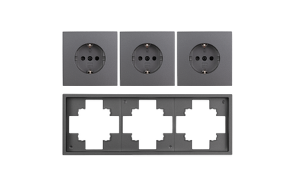 Steckdosen Set McPower Shallow ''Beginner 3S-Profi'' 4-teilig, Steckanschluss