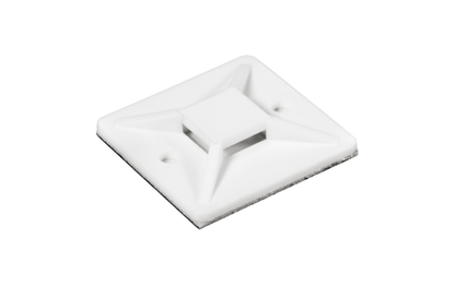 Kabelsockel McPower für Kabelbinder 40x40mm, selbstklebend, 10er-Pack