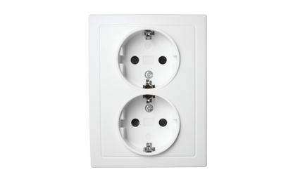 Schutzkontakt-Steckdose McPower ''Flair'' 2-fach, 250V~/16A, weiß