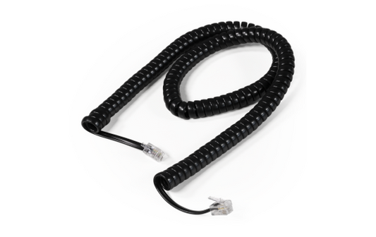 Telefonhörer-Spiralkabel McPower, RJ10-Stecker (4P4C) > RJ10-Stecker (4P4C), 4m