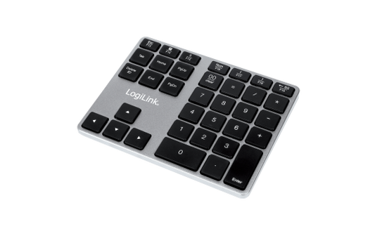 Keypad Bluetooth PRO, 35 Tasten, Aluminium, grau