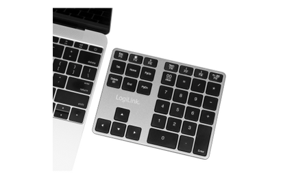 Keypad Bluetooth PRO, 35 Tasten, Aluminium, grau