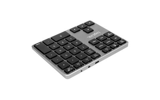 Keypad Bluetooth PRO, 35 Tasten, Aluminium, grau