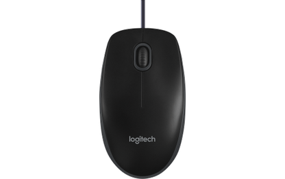 Maus Logitech ''B100'', USB, 800dpi, schwarz, kabelgebunden
