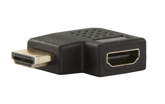 HDMI-Adapter, HDMI Stecker -> HDMI Buchse, rechtwinklig