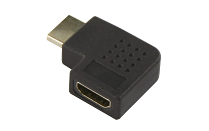 HDMI-Adapter, HDMI Stecker -> HDMI Buchse, rechtwinklig