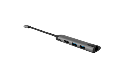 USB-C Multiport-Hub von Verbatim, USB 3.0, HDMI, SD, Ethernet, 15cm Kabel
