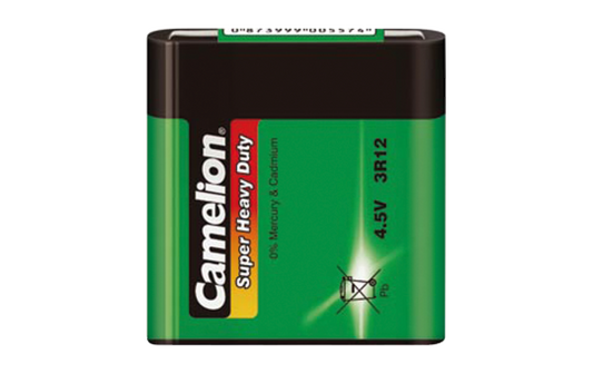 Flachbatterie CAMELION Super Heavy Duty 4,5 V, Typ 3R12