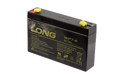 Bleiakku KUNG LONG ''WP7-6'' 6V/7Ah, 151x34x94mm, 1,3kg