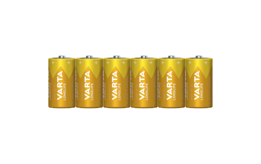 Baby-Batterie VARTA ''Longlife'', Alkaline, Typ C, LR14, 1,5V, 6er Pack