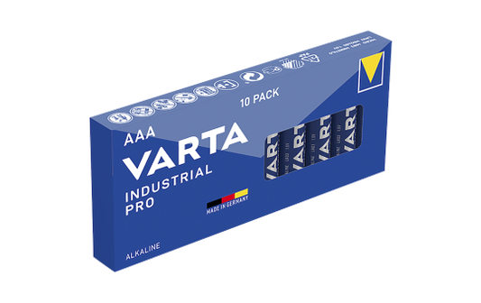 Micro-Batterie VARTA ''Industrial Pro'' Alkaline, Typ AAA, LR03, 1,5V, 10-Pack