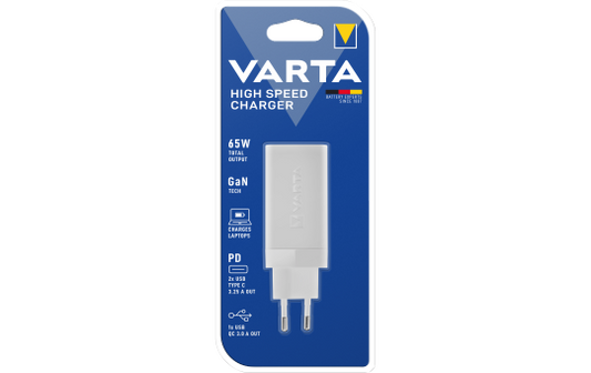 High Speed Ladeadapter VARTA, weiß, 2x USB-A, 2x USB-C