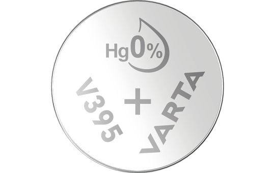 Knopfzelle Silberoxid - Uhrenbatterie, VARTA,  ''395'', SR57, 1.55V, 10er-Pack